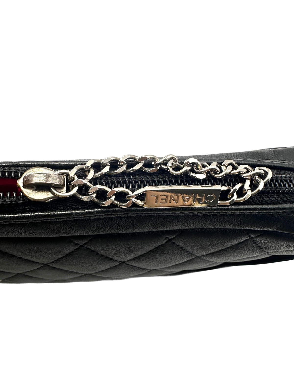 Chanel Cambon Ligne Black Quilted Crossbody Bag With White Logo(10***99)