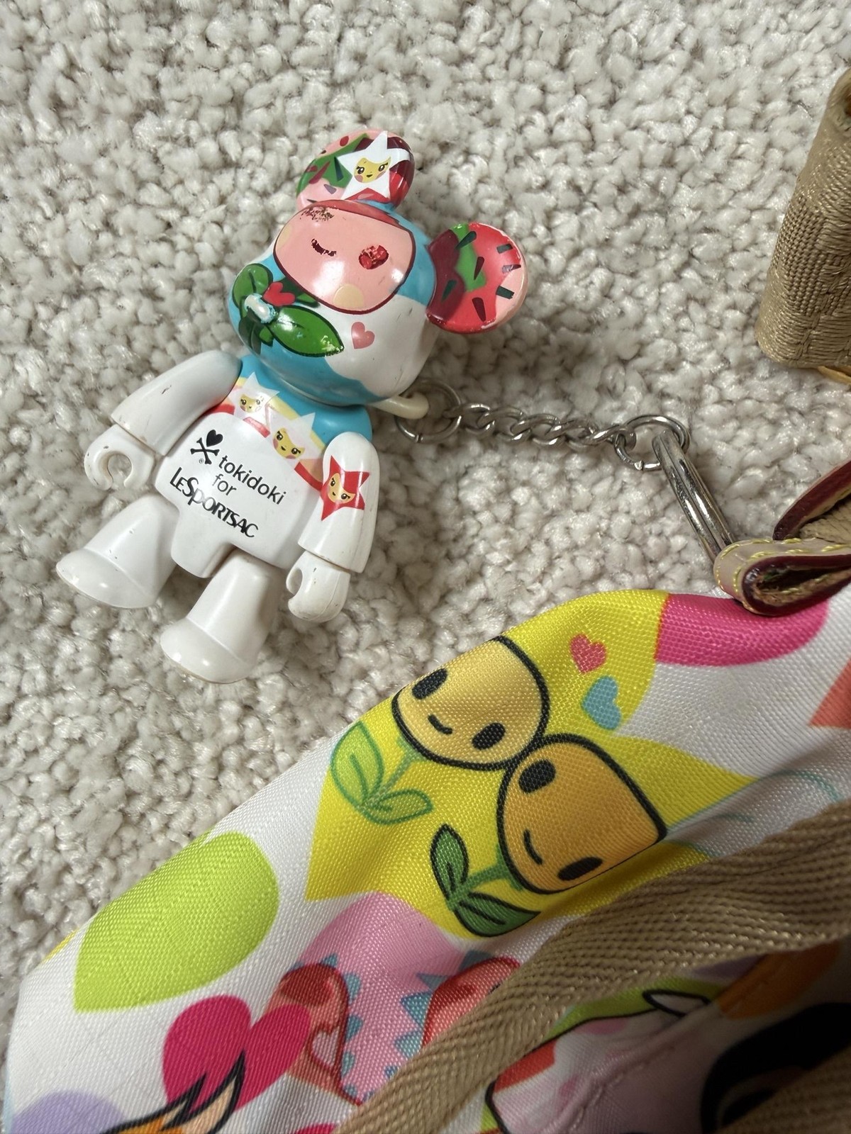 Le SportSac Crossbody Bag Womens Medium Multicolor Tokidoki Character Print