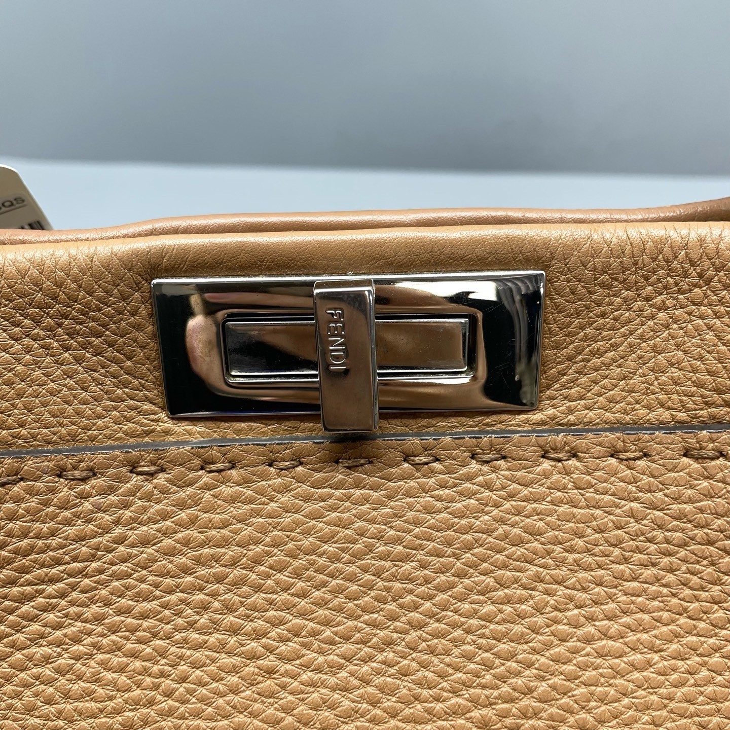 Fendi Pre-Owned Authentic Satchel Brown 34*23*12cm Free Tracked Shipping