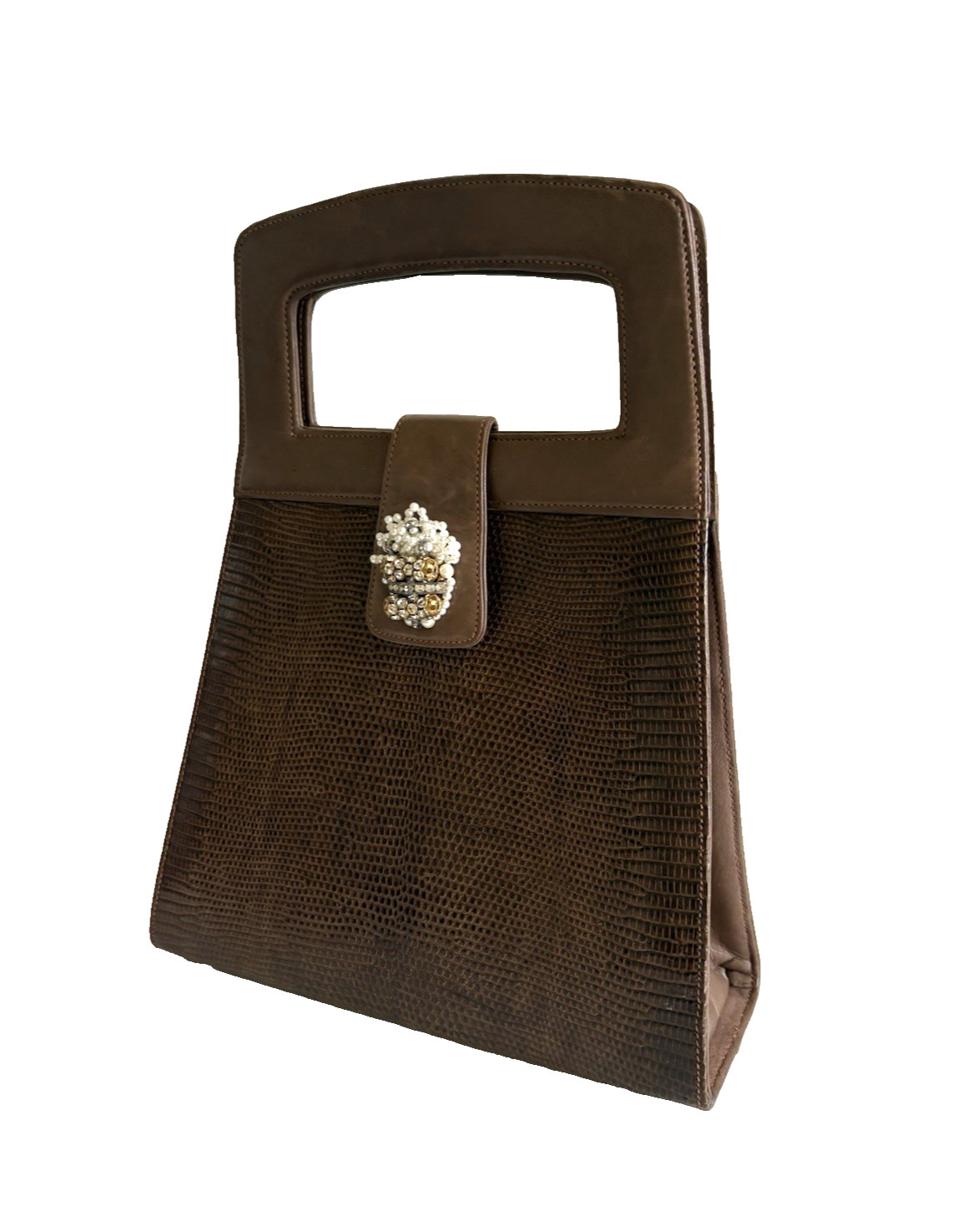 Authentic Bally Hand Bag Brown Leather From Japan 0704