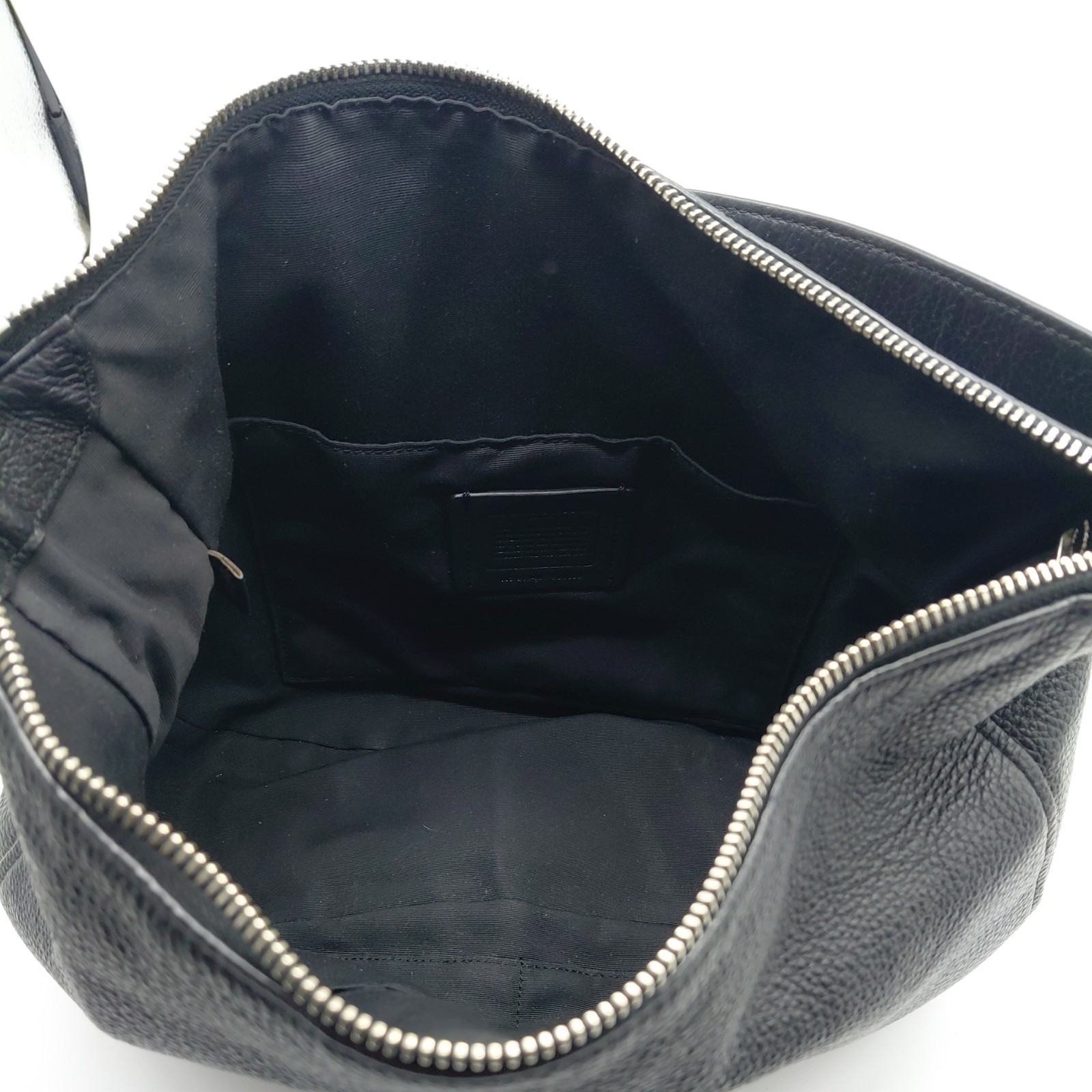 Coach Elle Black Pebbled Leather Hobo Shoulder Bag F31399