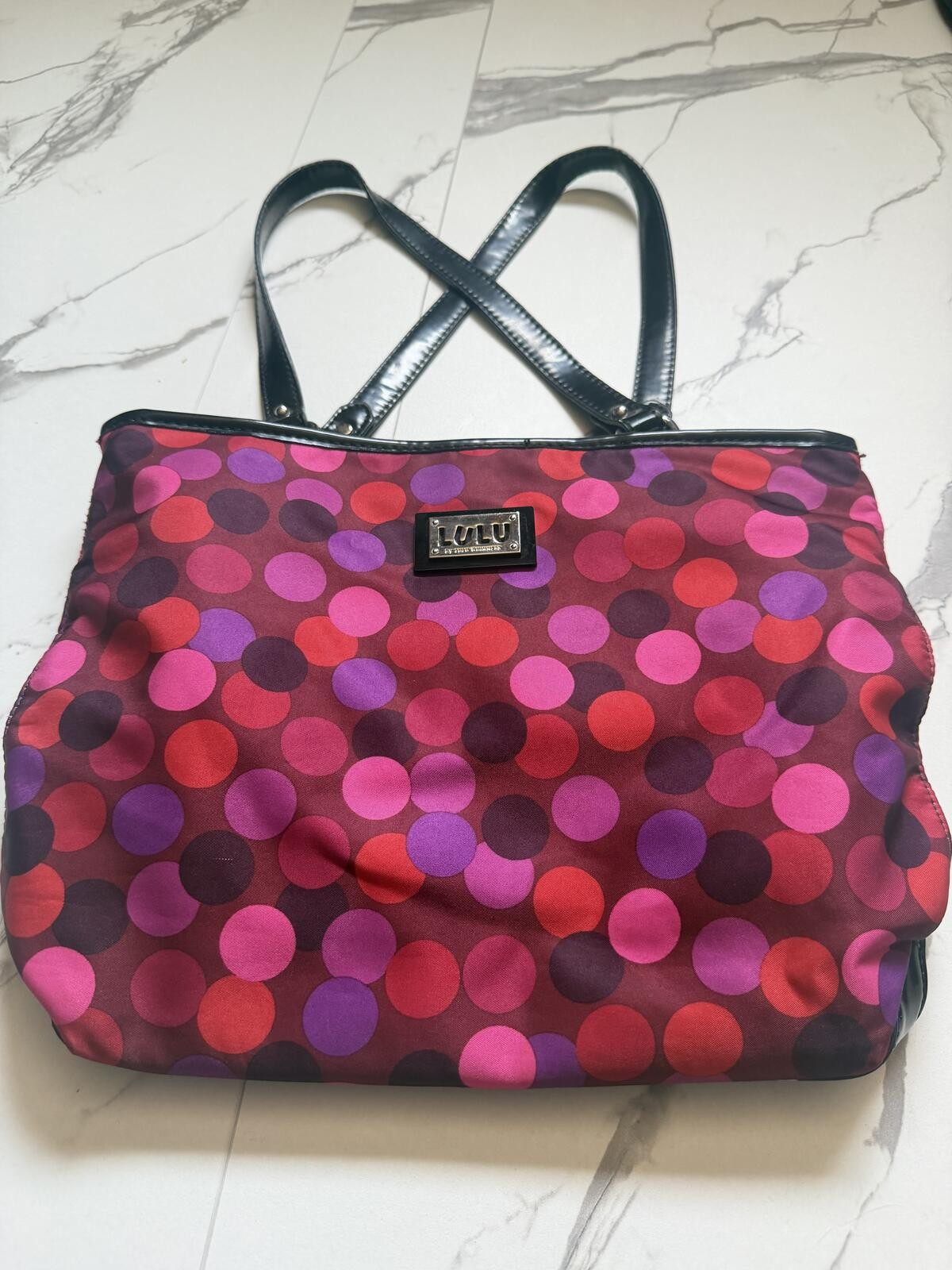 LULU by Lulu Guinness Polka Dot Tote Bag Y2K Dopamine Dressing Purse