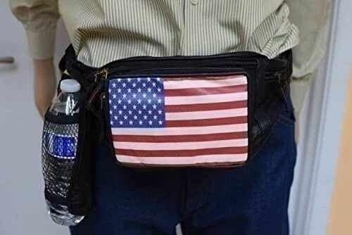USA Fanny Pack – American Flag Packs, 4th of July, Stars and Stripes, Red White,