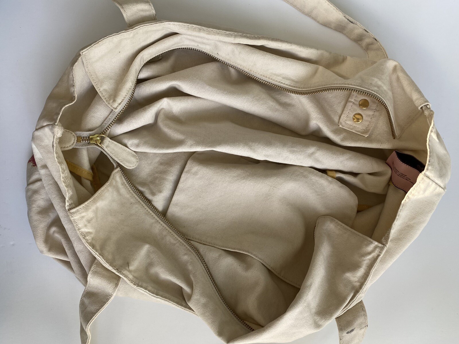 4 VINTAGE JUICY COUTURE BEACH CANVAS TOTE BAGS WITH BOWS & TASSELS