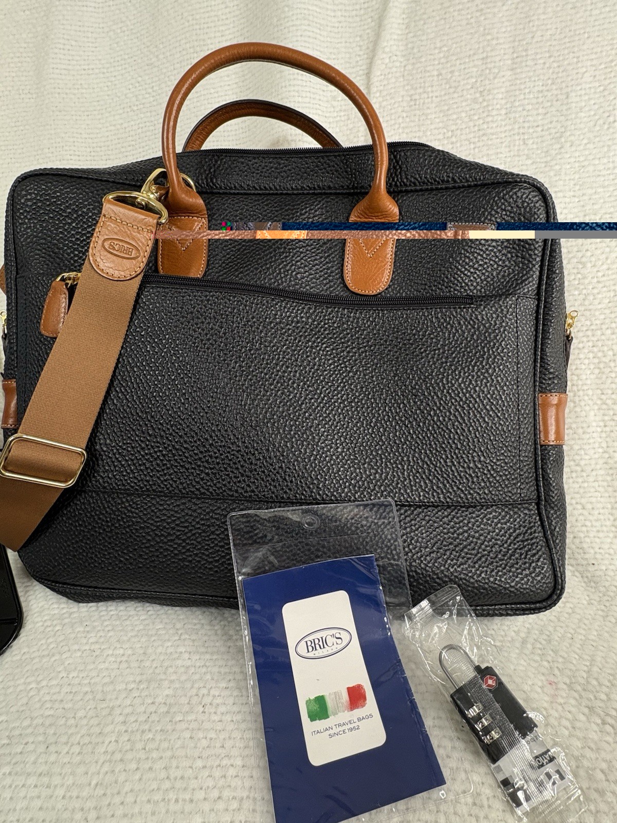 BRIC’S Life Briefcase Laptop Bag luggage Made-Italy/ Romina. EUC.