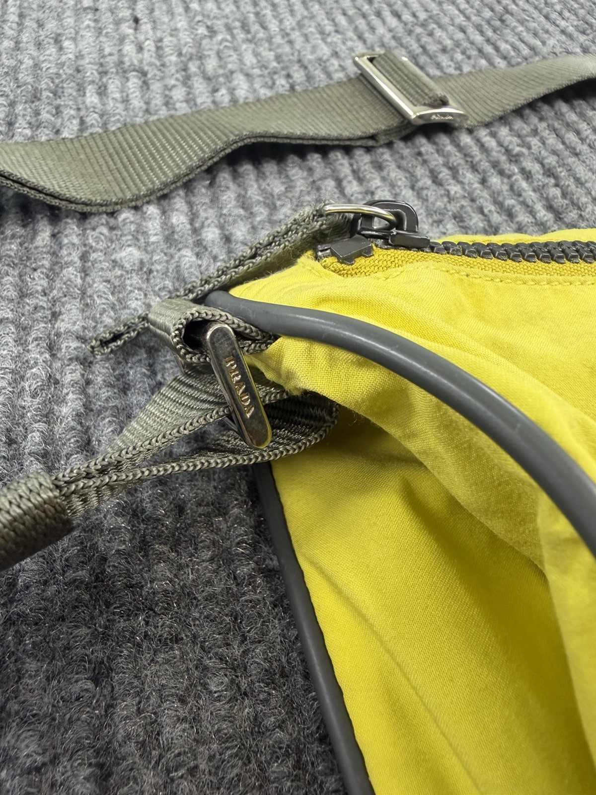Prada Prada Sport 2000’s Yellow Nylon Crossbody Bag Authentic Used