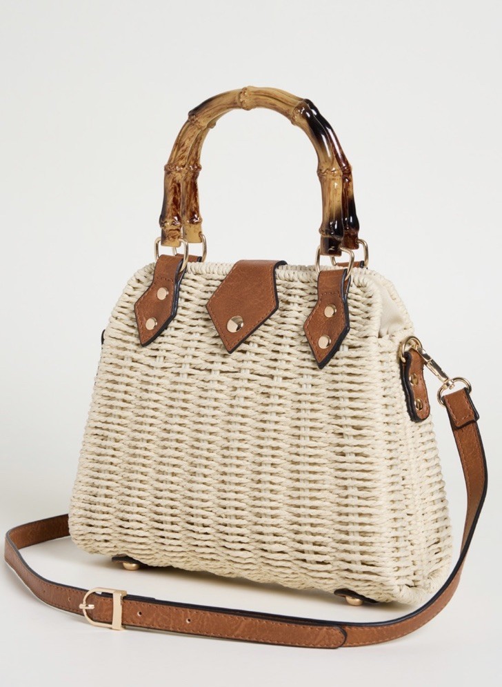 Intrend by Max Mara Bamboo-Handle Trapeze Bag Size: OS Spring /Summer