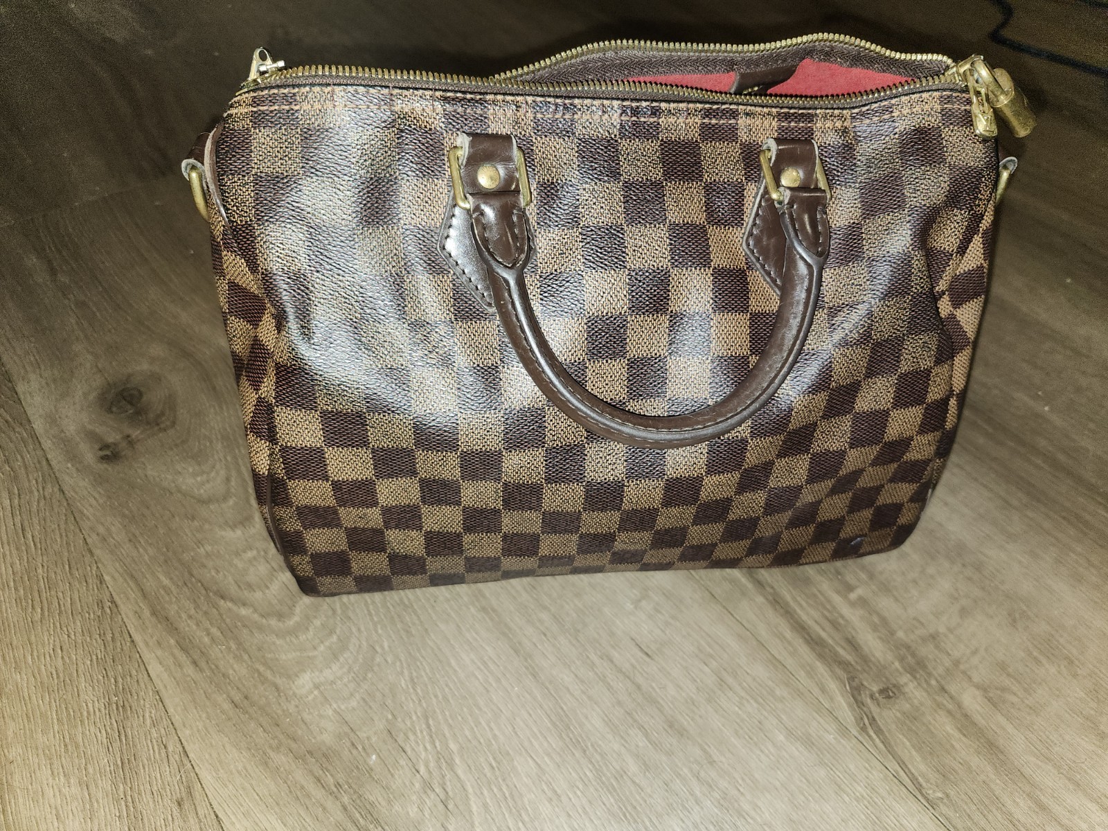 Authentic Louis Vuitton speedy damier Ebene 30 Handbag used