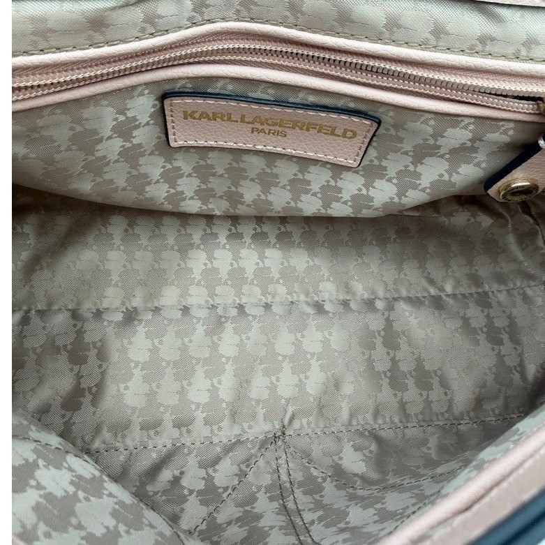 Karl Lagerfeld Paris Tinley Floral Embellished Satchel Crossbody Bag Pink NWT