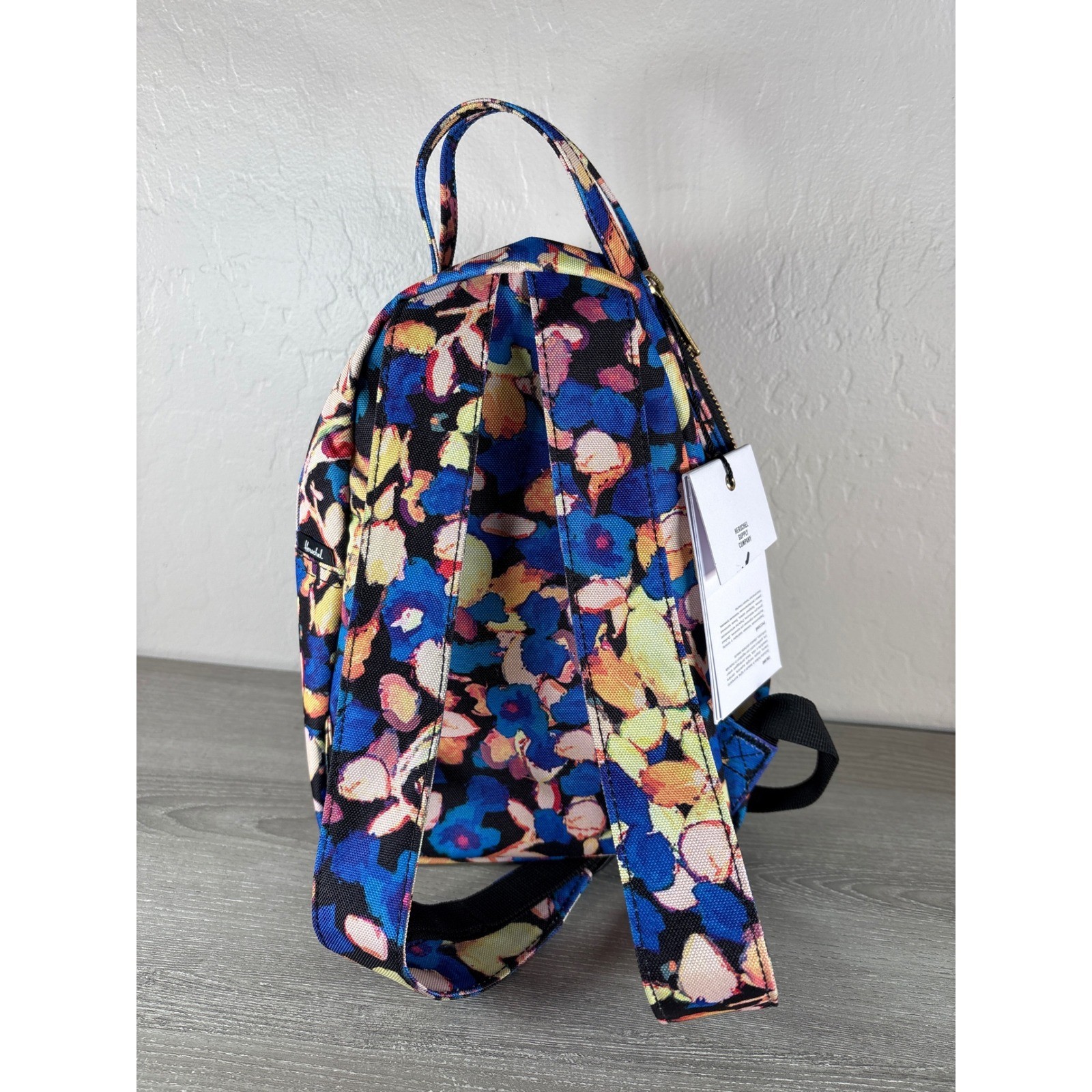 Herschel Supply Co Nova Mini Backpack Floral Print Abstract Multi Color NWT
