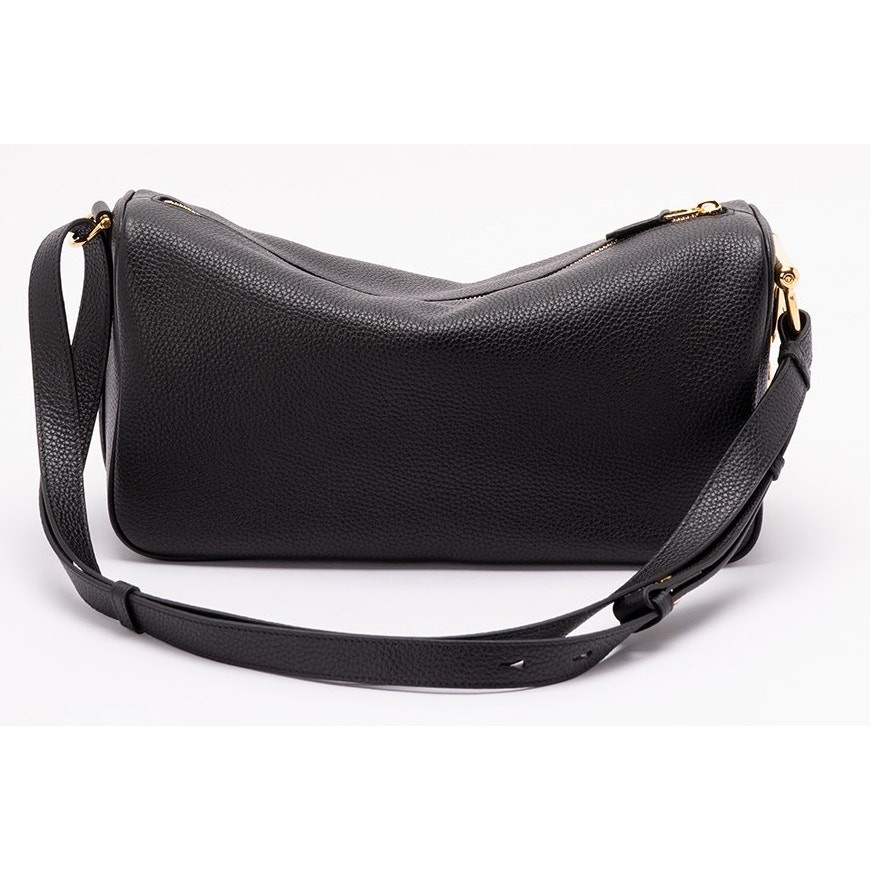 NEW GUCCI $2900 HALF HORSEBIT MEDIUM BLACK LEATHER SHOULDER BAG PURSE AUTHENTIC!