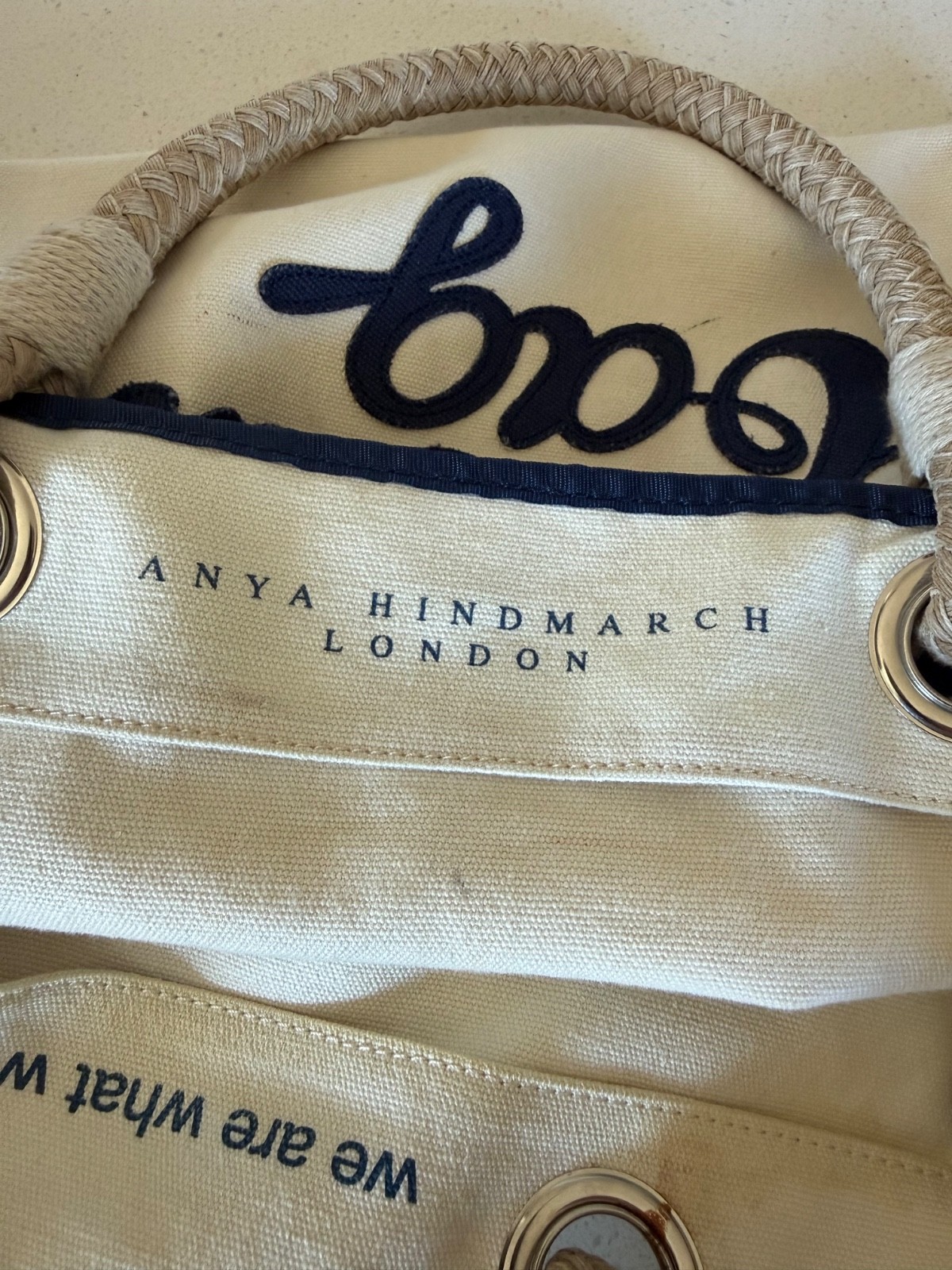 Anya Hindmarch London I Am Not A PLASTIC BAG