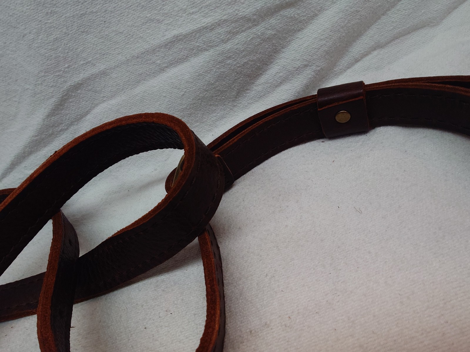 Portland Leather Small Circle Crossbody Brown Nutmeg Women’s Purse Bag