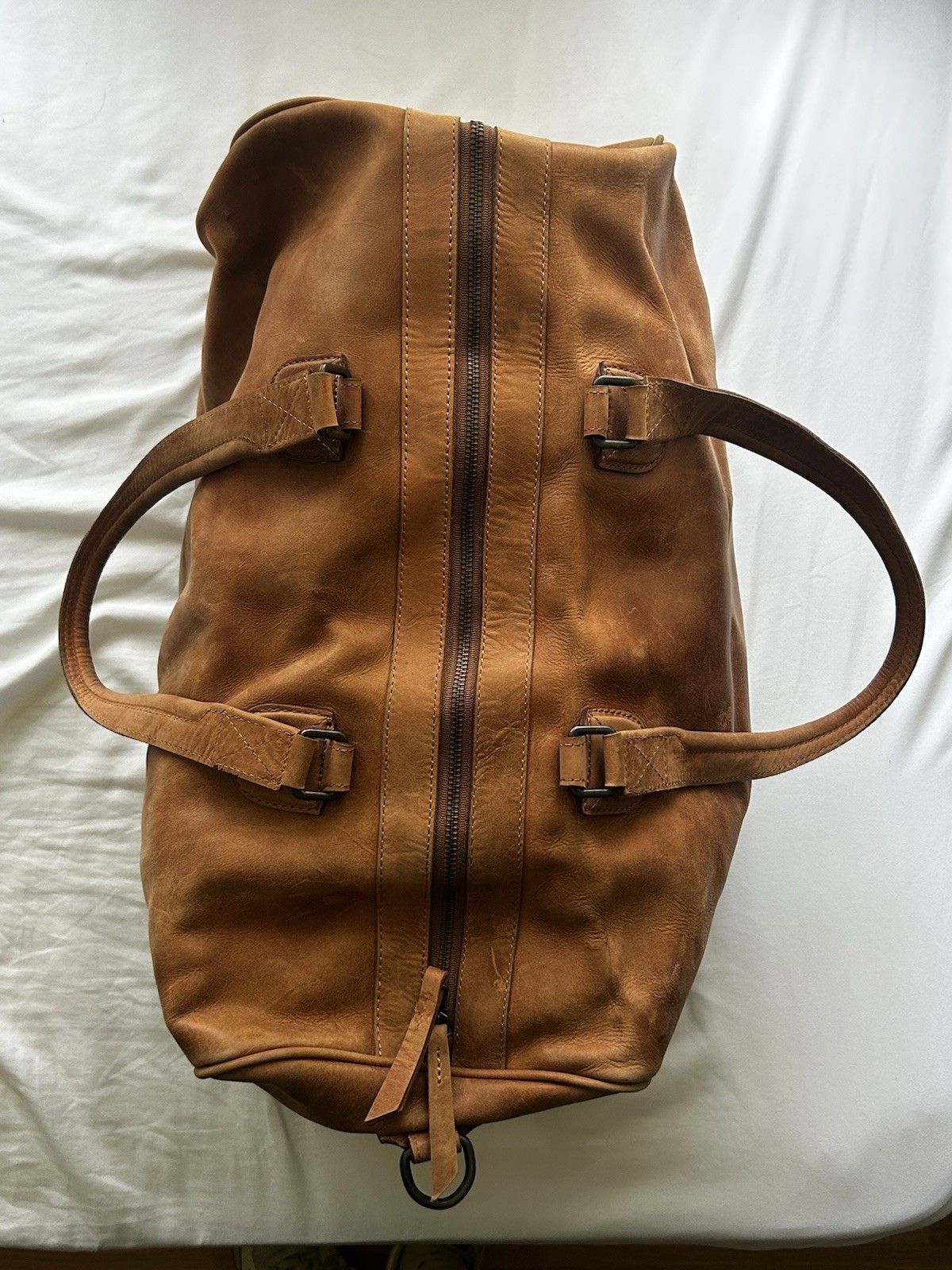 Alejandro Yeo Vintage Leather Tote Bag Brown