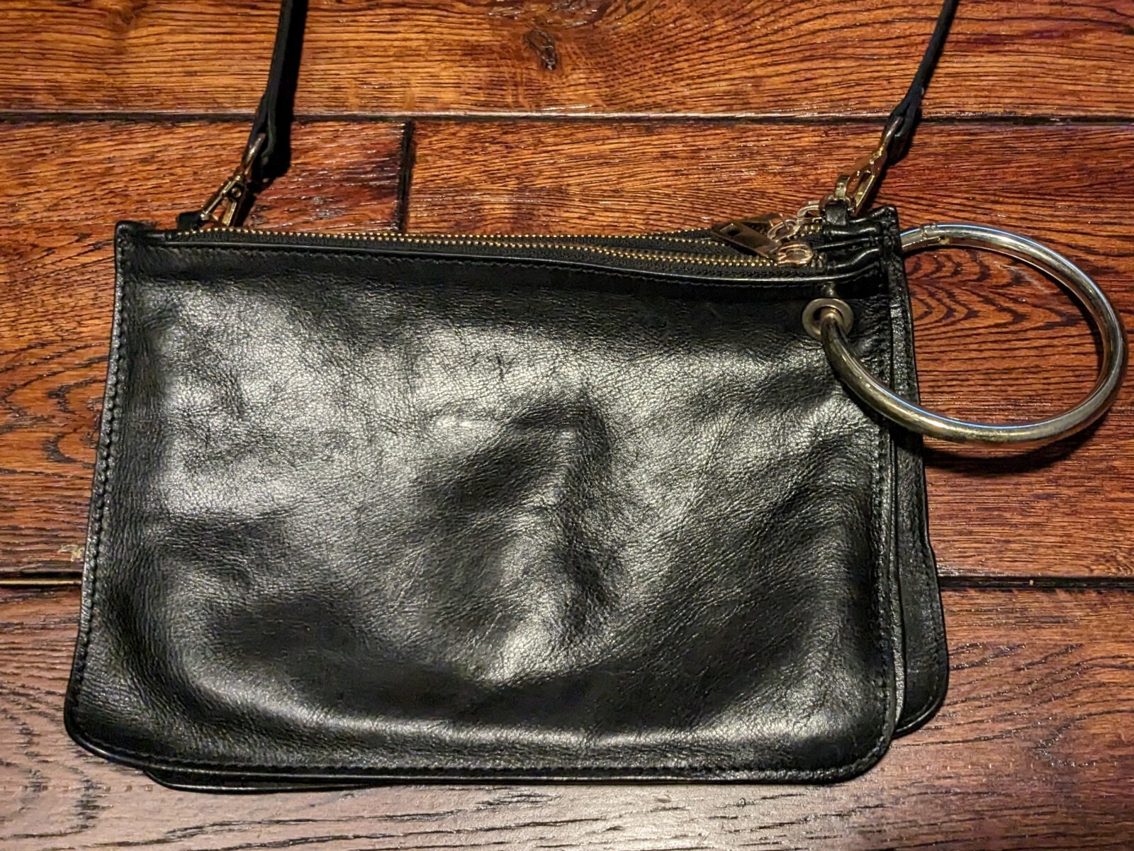 Divina Firenze 3 Pockets Soft Genuine Leather Italy Crossbody Shoulder 3 n 1 Bag