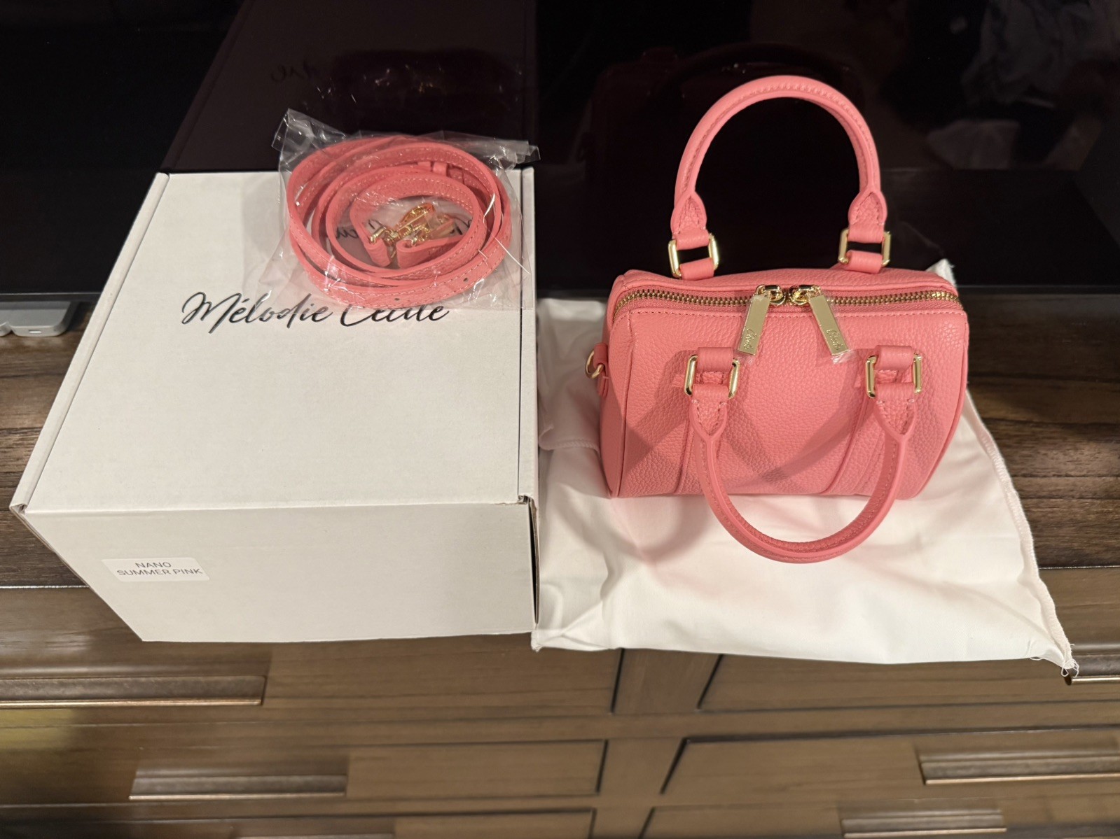 Dress Up Your Purse DUYP Nano Boston Bag – Summer Pink – Brand New
