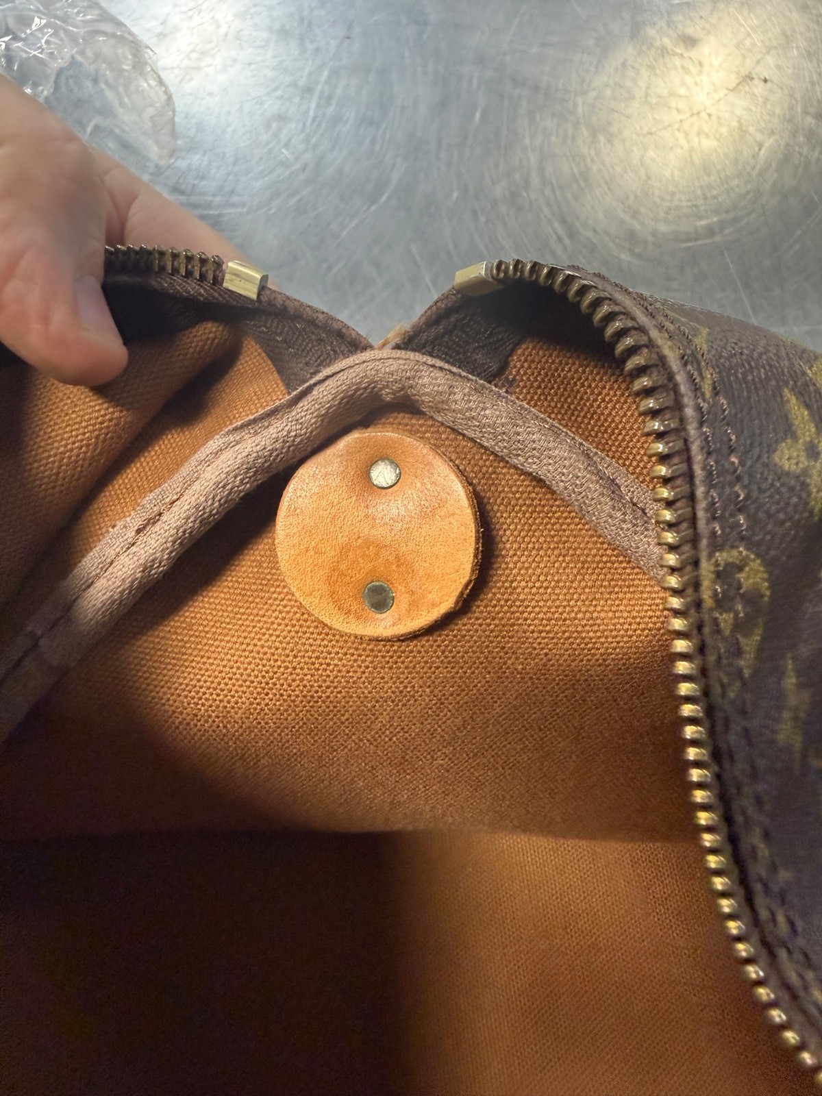 Vintage Louis Vuitton Keepall Monogram Duffle Bag 55 Brown Canvas Monogram NICE