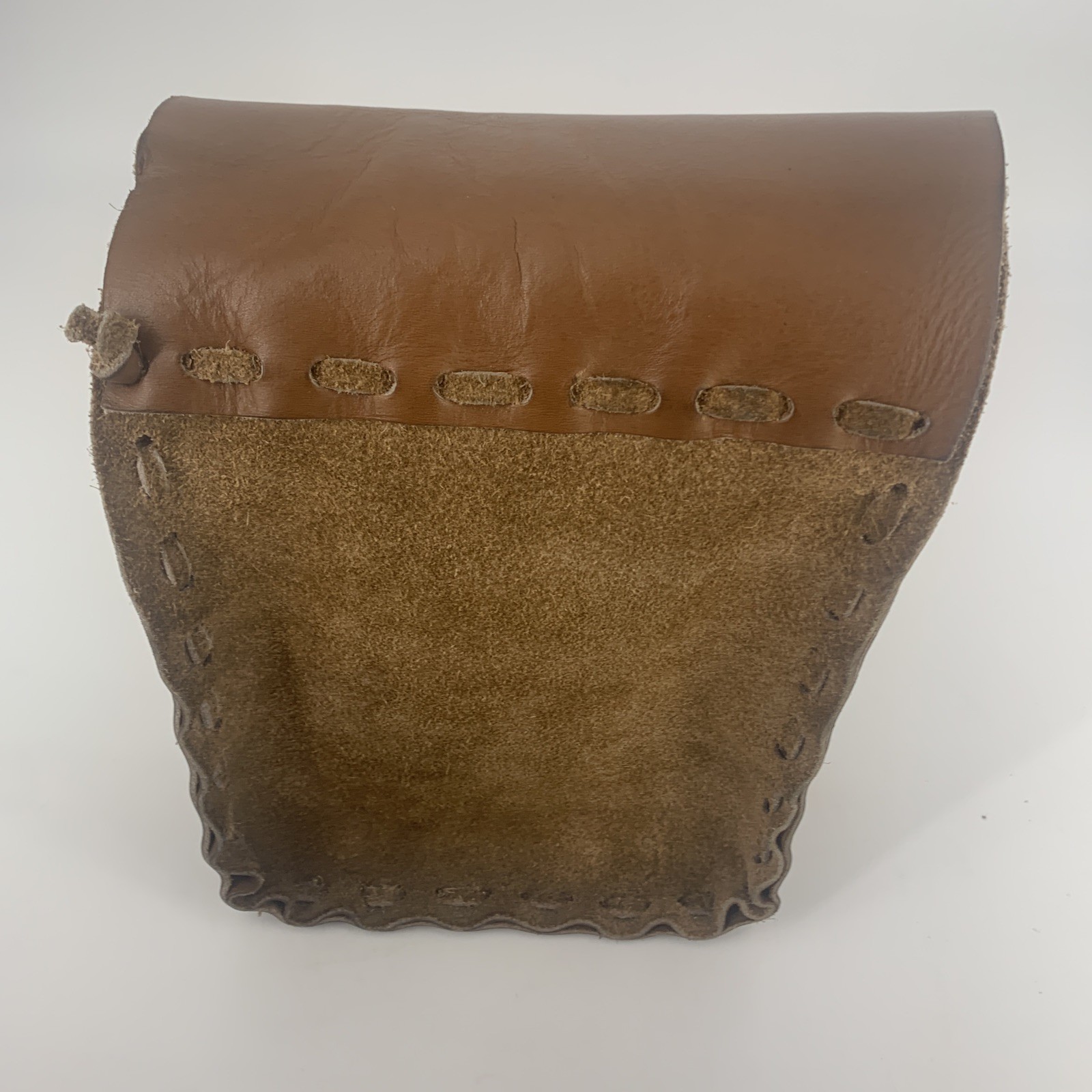 Leather Saddle Bag open style