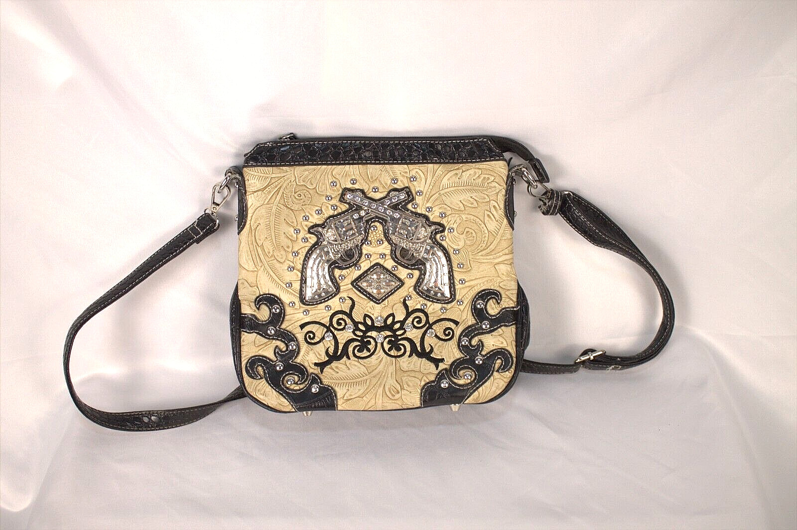 western style purse bling crossed Pistols Western cowgirl purse