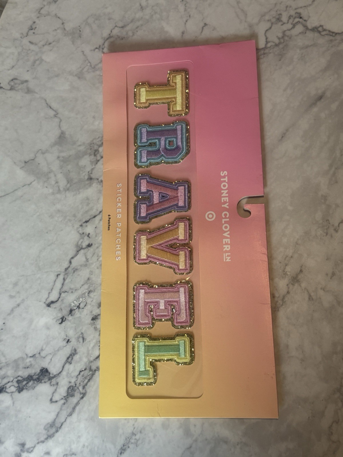 Stoney Clover Lane TRAVEL Sticker Patches 6 Piece Pack New Unopened