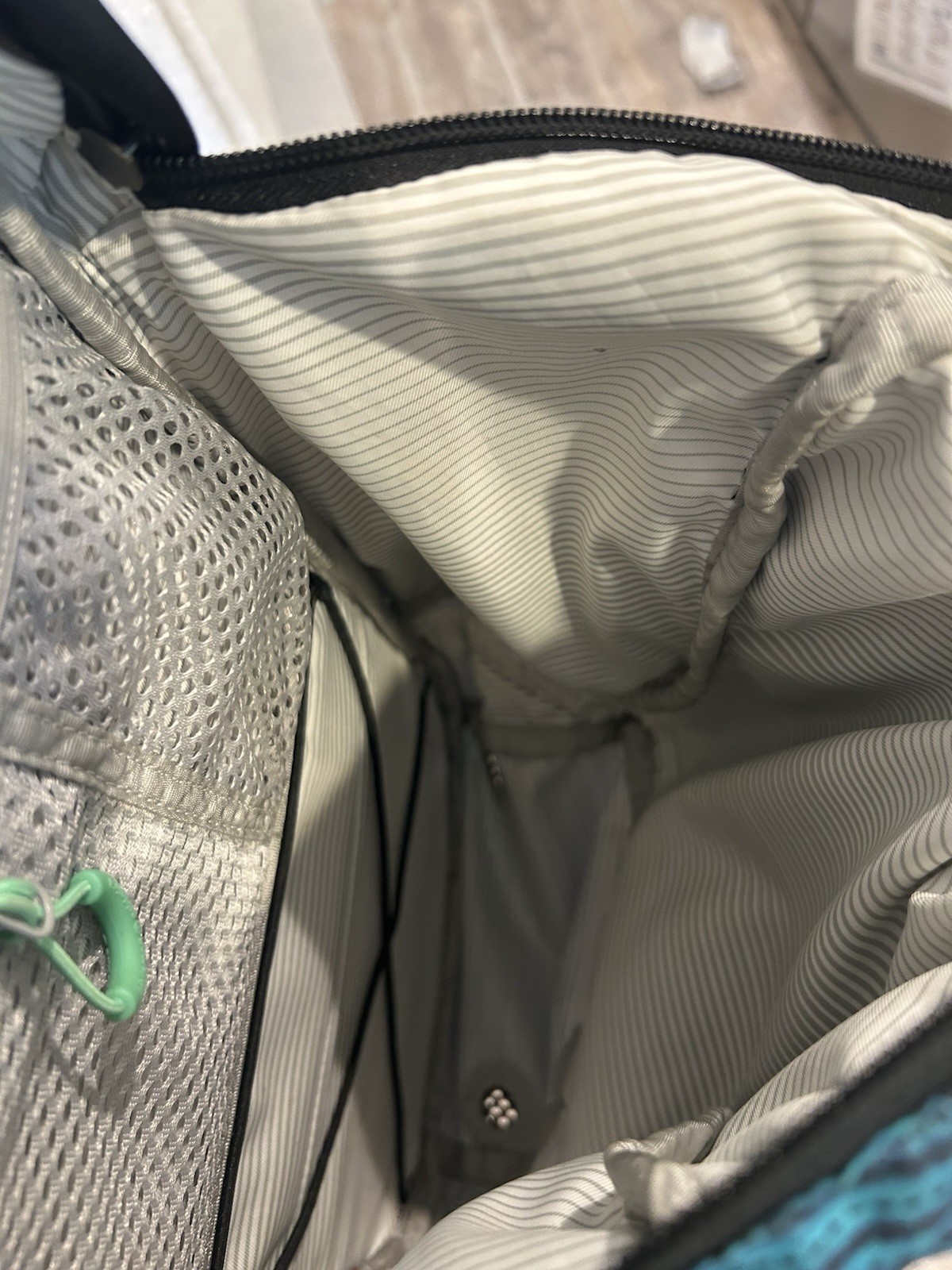 Lululemon Blue Black Backpack Gym Yoga Travel Laptop Bag