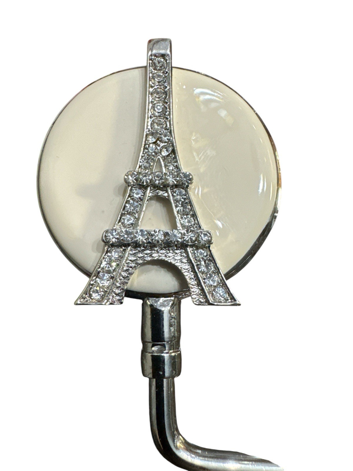SPRING STREET EIFFEL TOWER PURSE HOOK FOLDING HANDBAG HANGER RHINESTONE