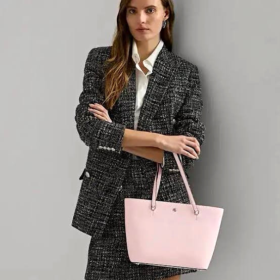 Discontinued Lauren Ralph Lauren Pink Tote Bag Zip Closure – Send Offers!