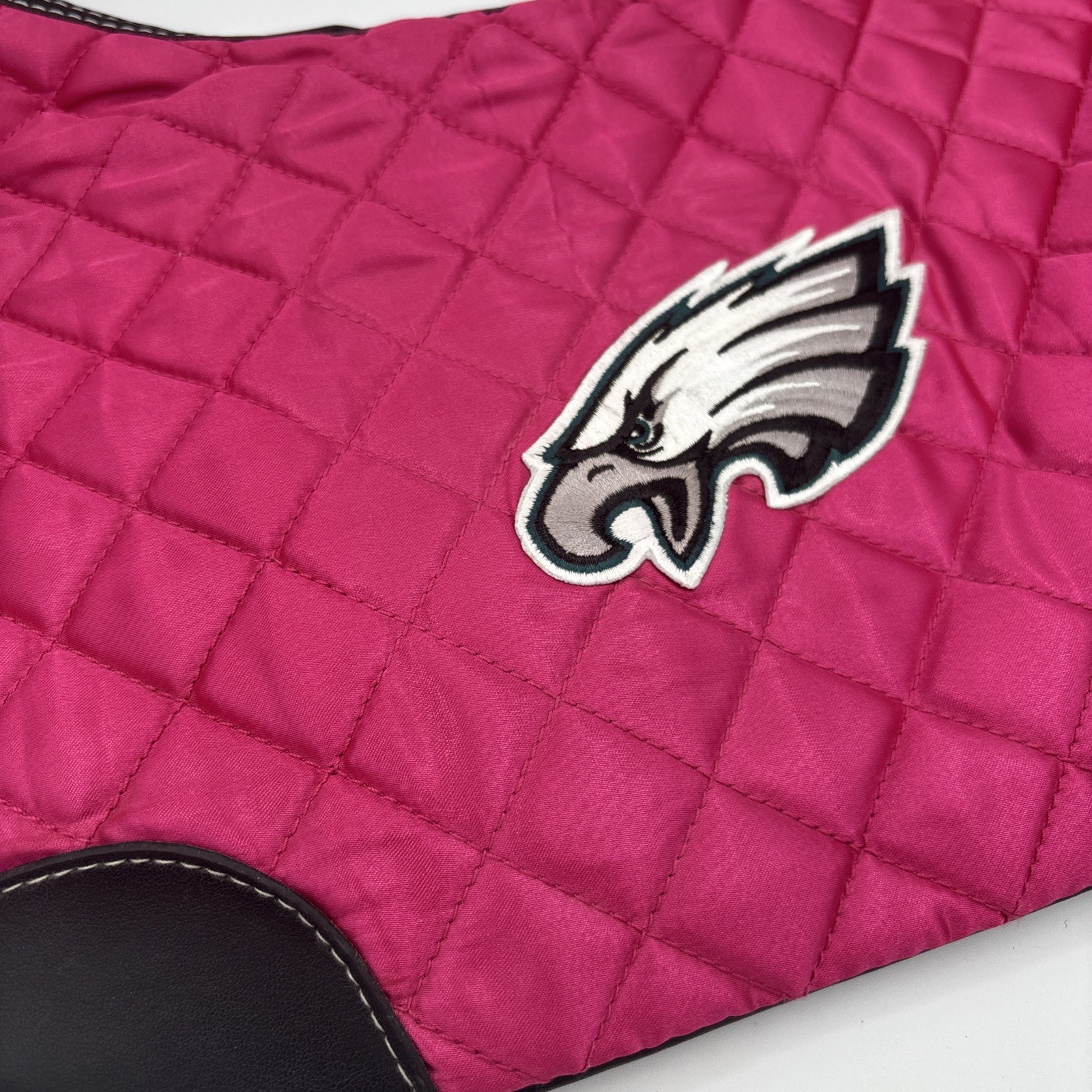 NFL Philadelphia Eagles Bag Purse Satin Quilted Pro Fanity NWT Hot Pink