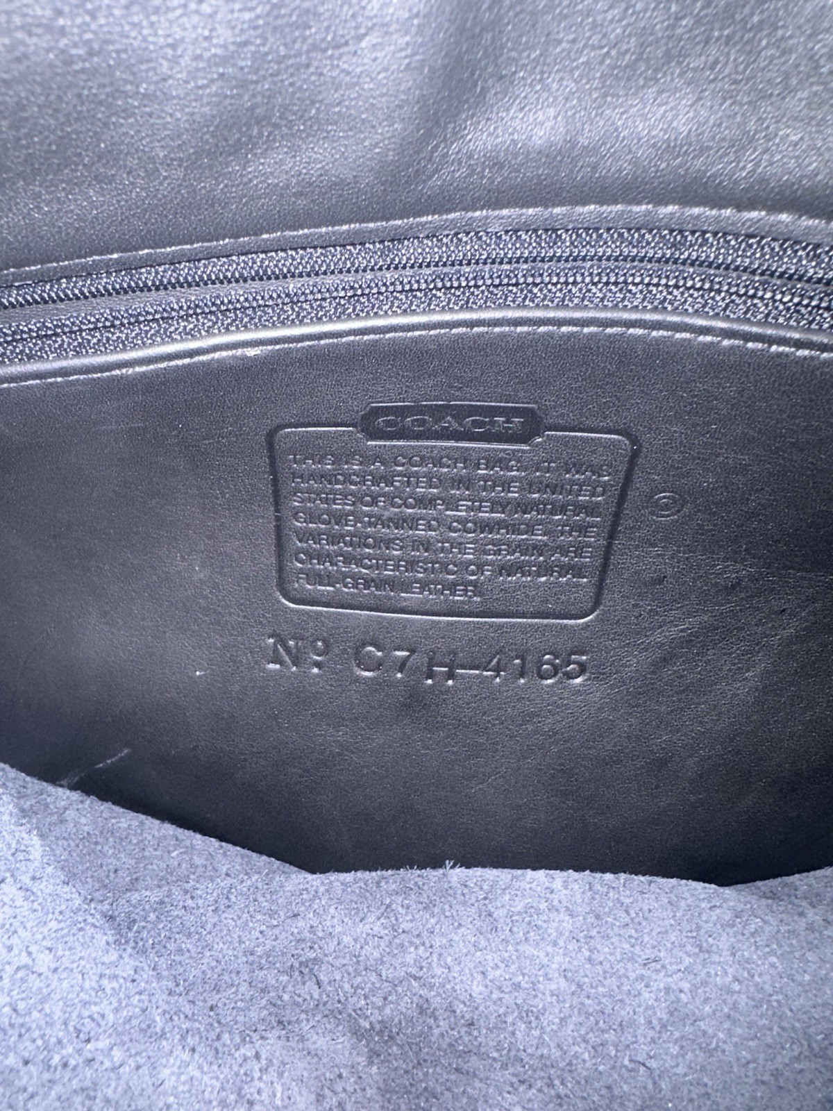 Coach Medium Black Bedford Pebbled Leather Shoulder Bag Used Good Condition