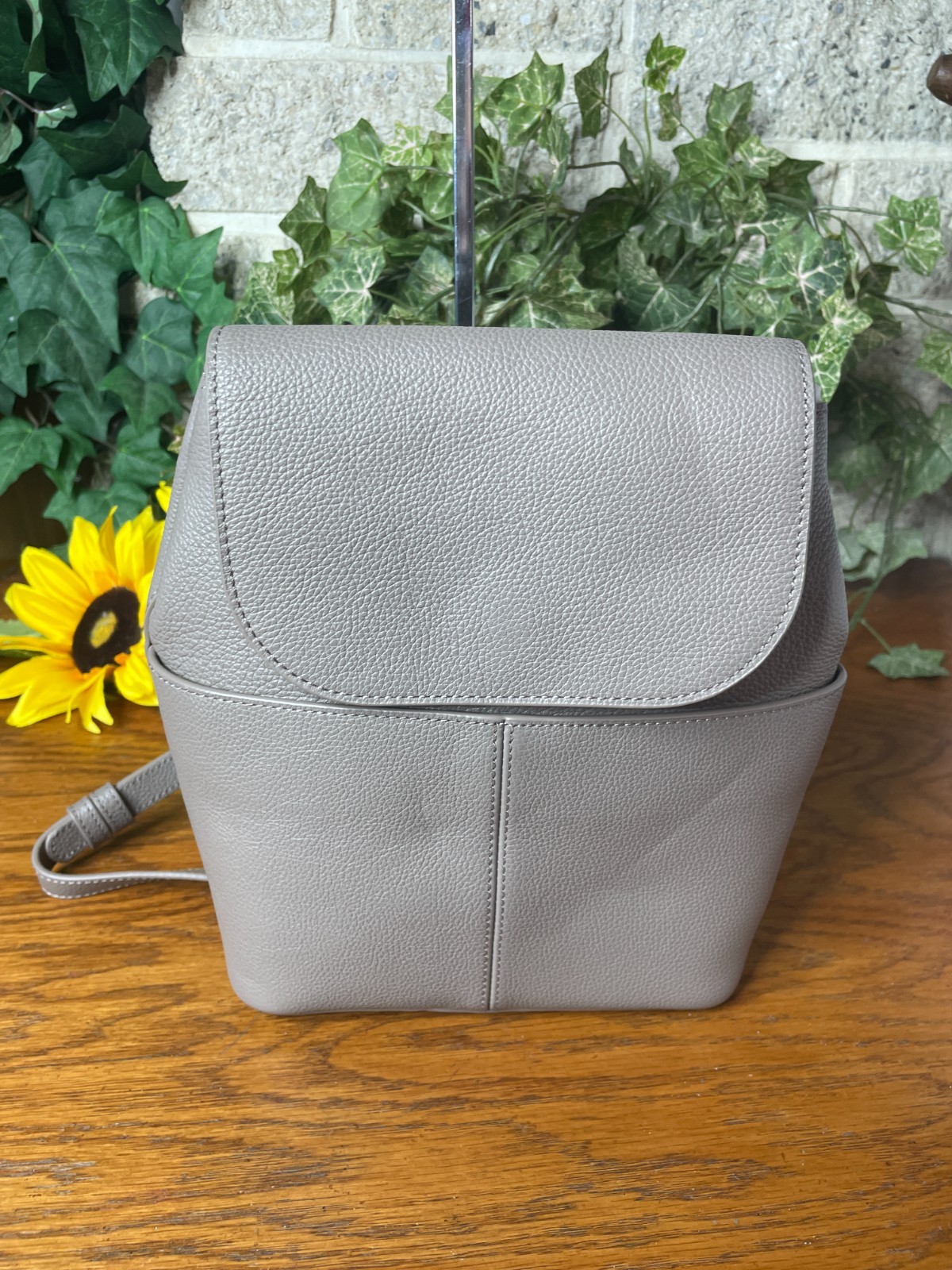NWT QUINCE ITALIAN LEATHER SMALL BACKPACK MINK PURSE HANDBAG BAG MSRP $120