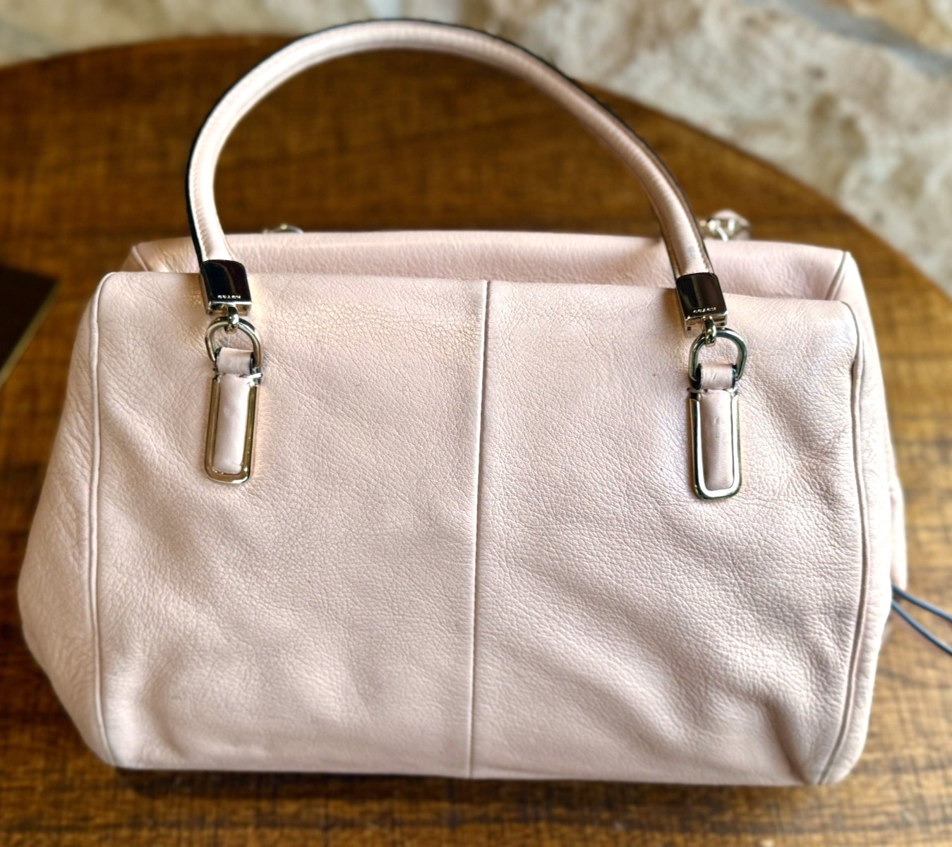 NWT COACH Madison Madeline East West Pink Leather Satchel Bag 25169
