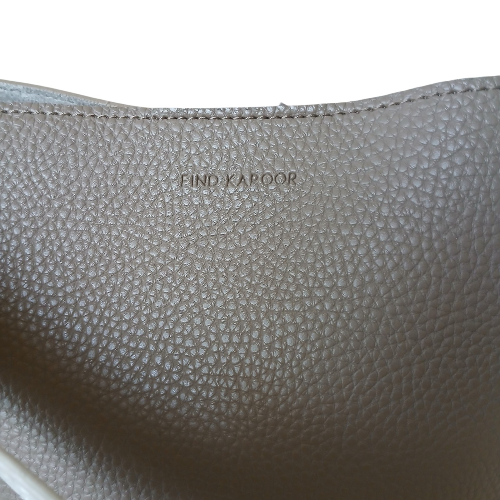NWOT FIND KAPOOR Pingo Bucket Bag Taupe Pebbled Multi Way Minimalist Korean