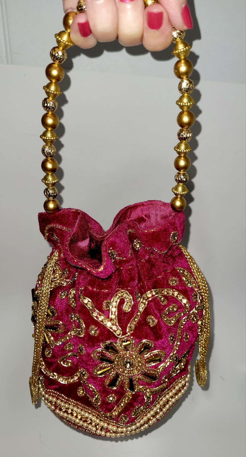 Purse Potli Indian Evening Bag Ethnic Wedding Bridal Or Everyday Hand Bag Gift