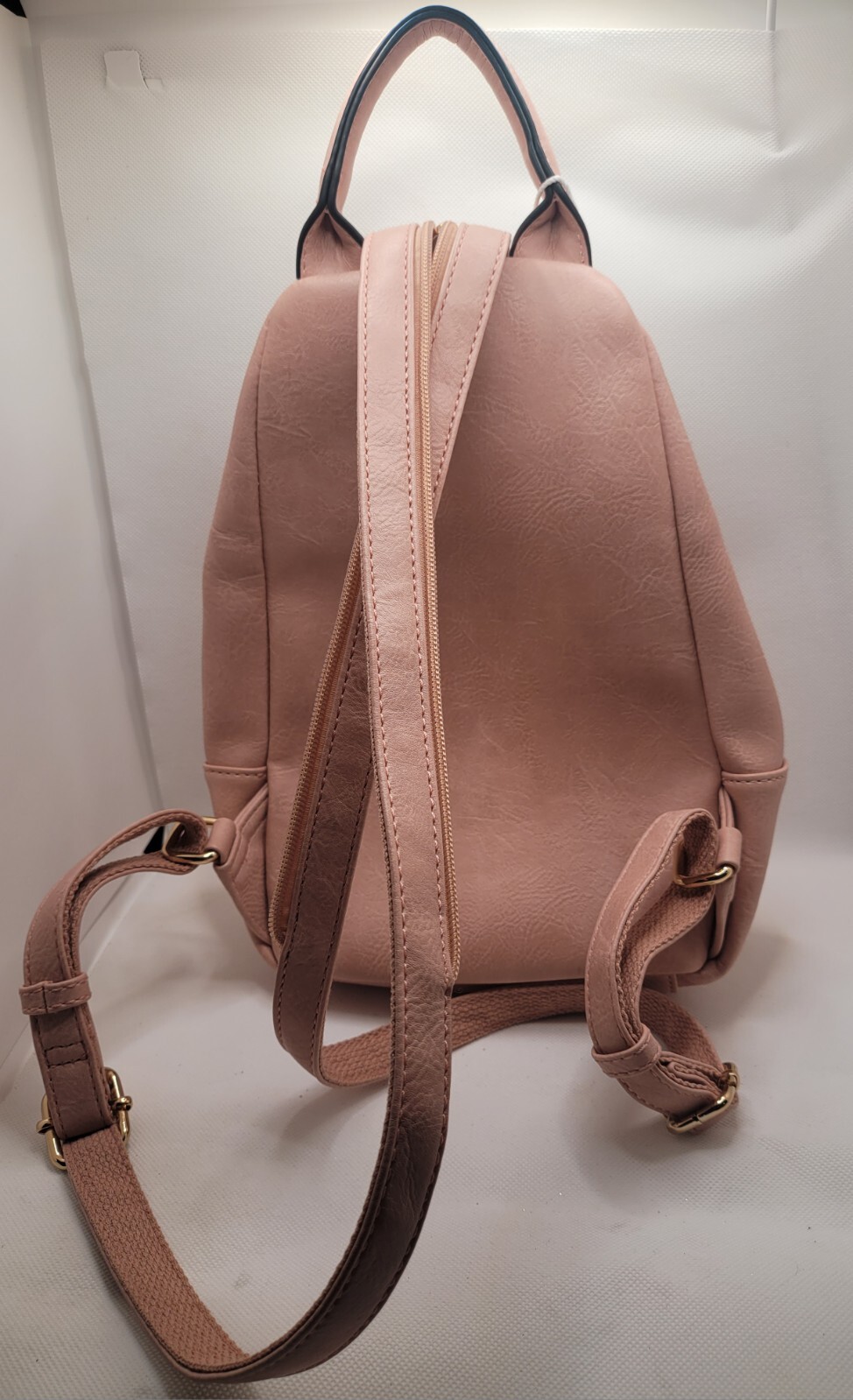 METRO MUSE USA Double Strap Backpack Chick Fashion Vegan Bag Black