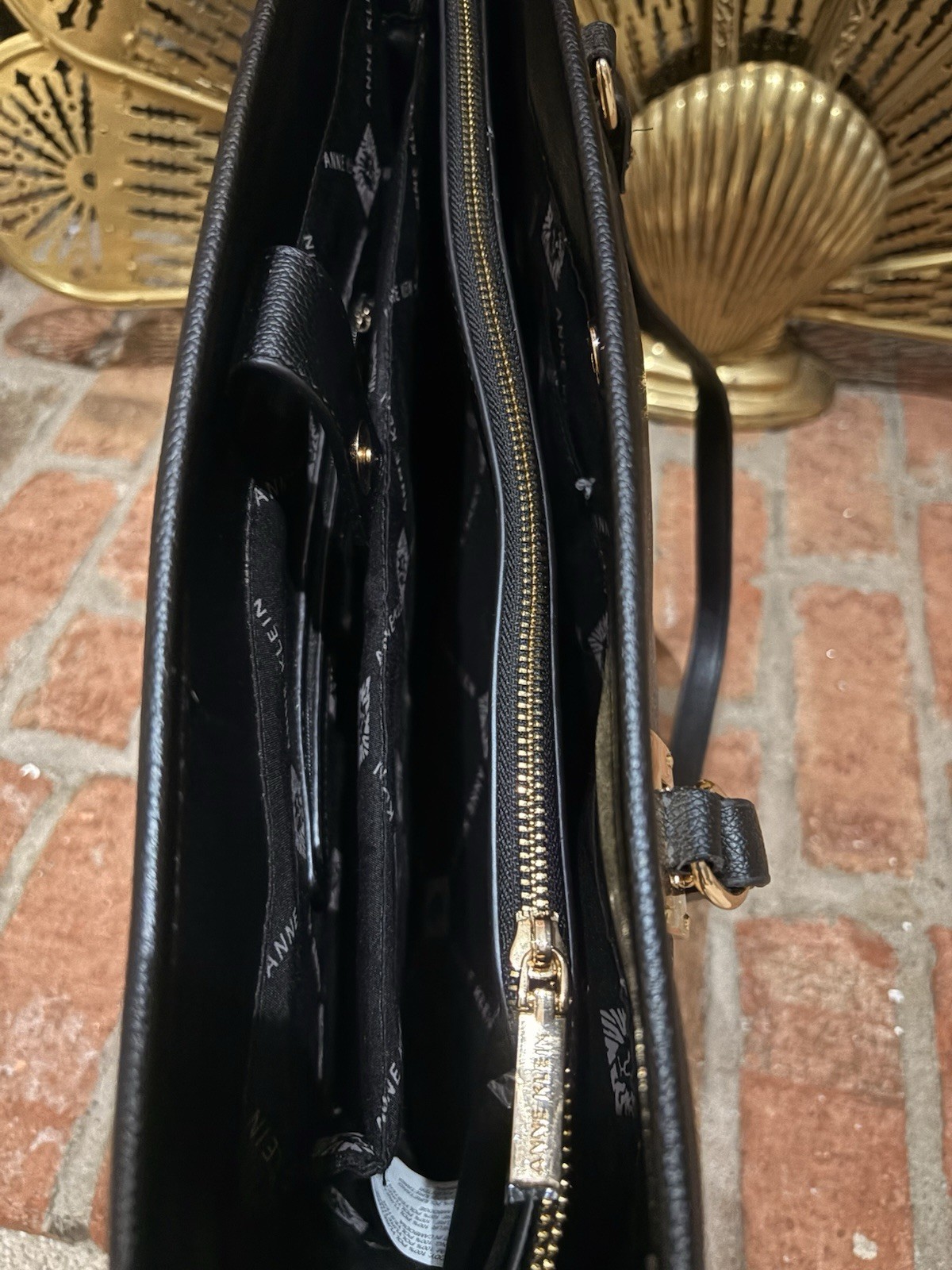 Anne Klein Women’s Tote Bag/briefcase Lg Textured Black
