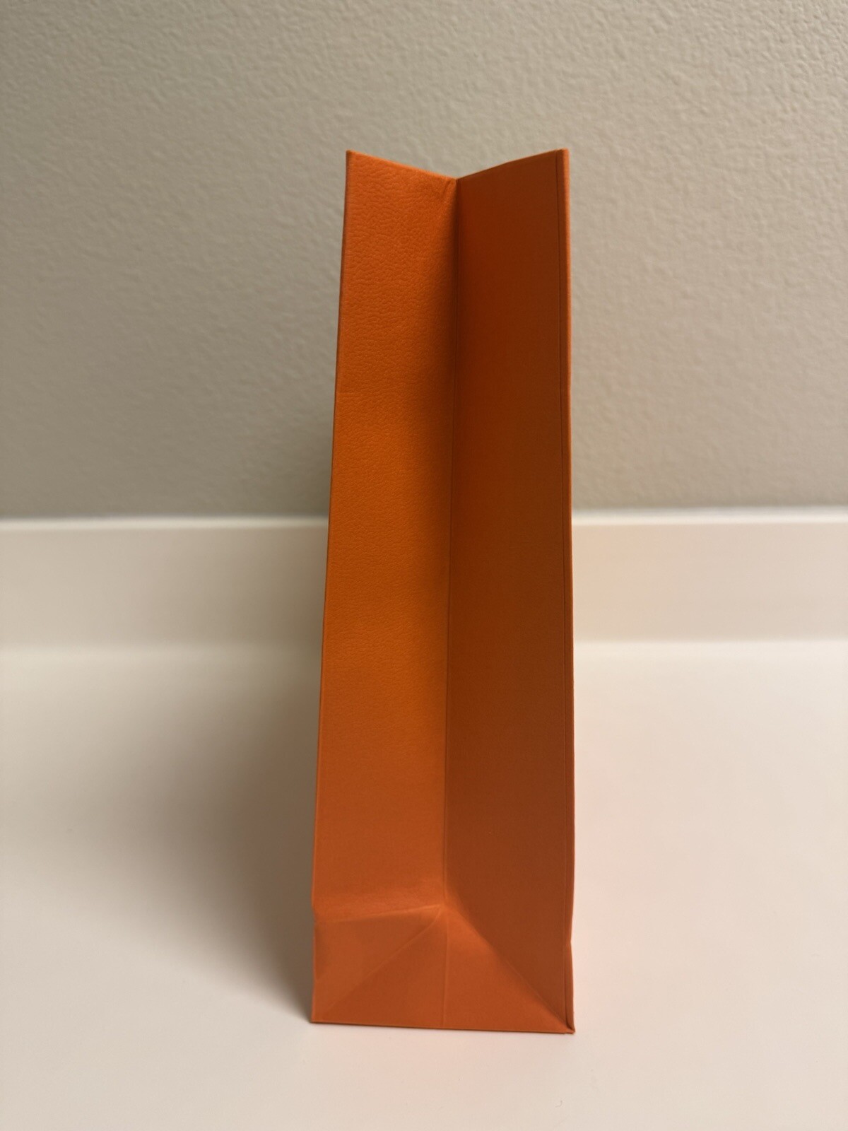 HERMES Authentic EMPTY Shopping Orange BAG 16.9x11x3.9 inches