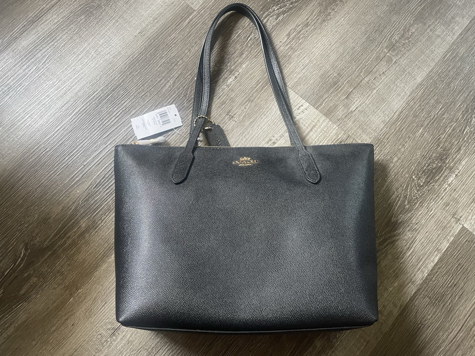 Coach Outline Signature Zip Tote, Large – IMBlack