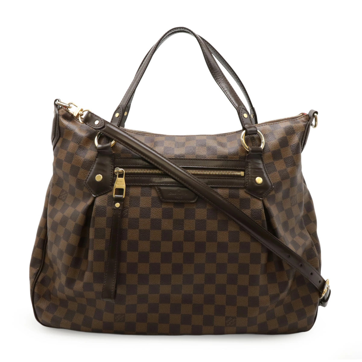 Louis Vuitton Damier N41132 Tote Check Damier Canvas Brown Bag #BLB1631