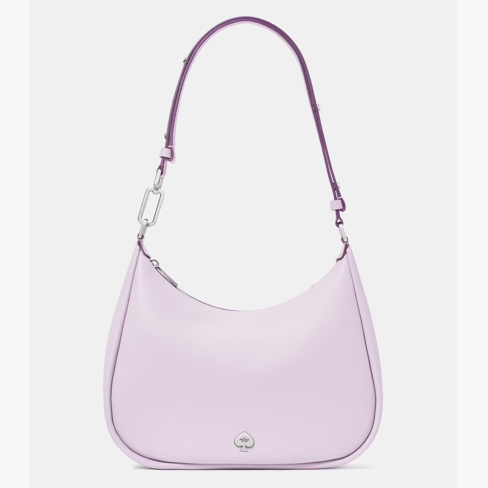 Kate Spade Kayla Large Hobo Shoulder Bag Soft Lilac Pebbled Leather NWT