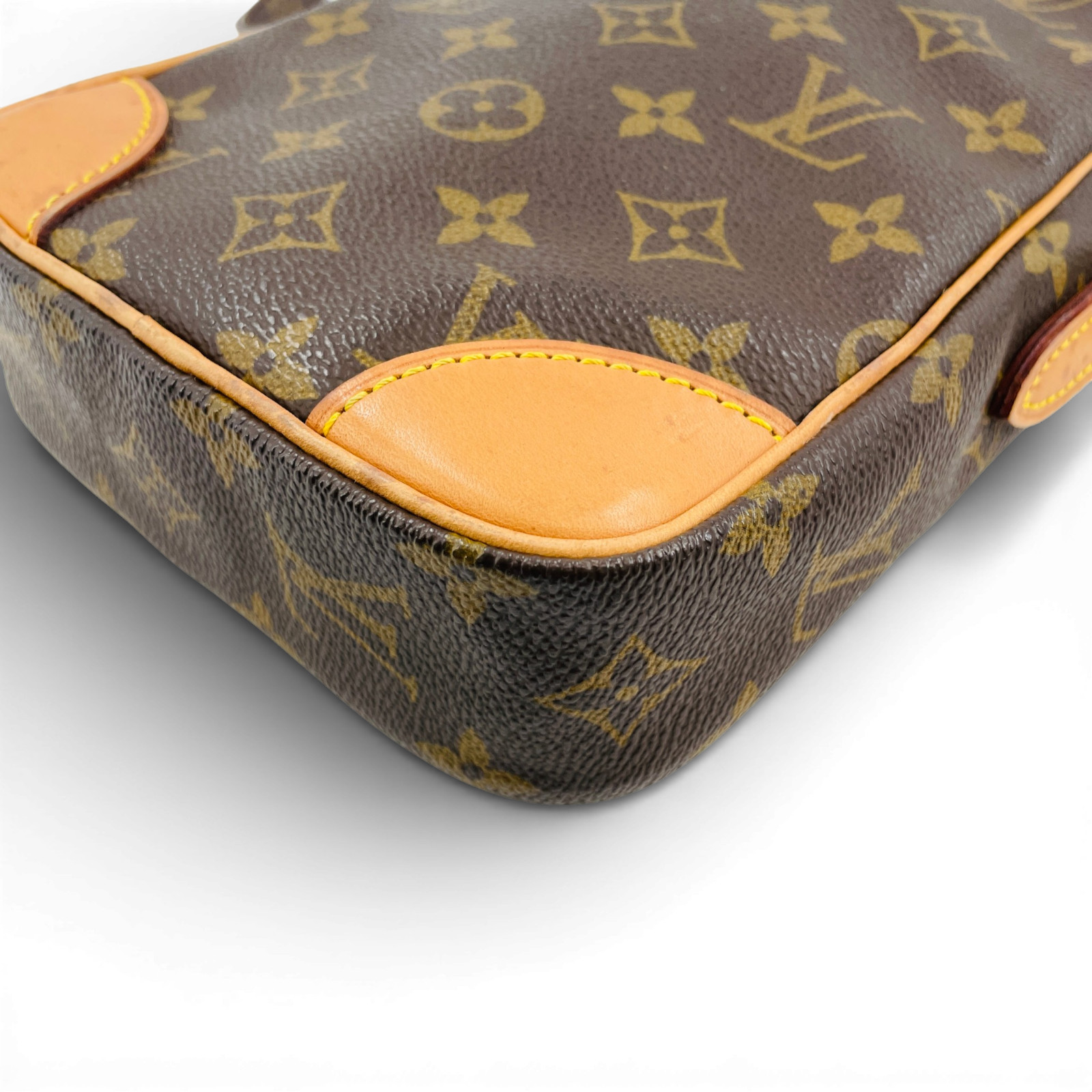 LOUIS VUITTON Danube PM Monogram Canvas Brown Crossbody Shoulder Bag M45266