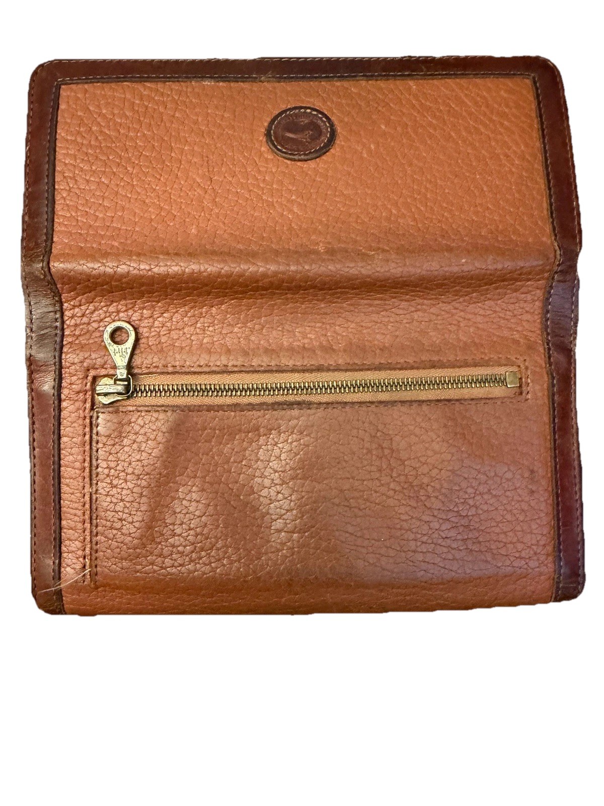Dooney & Bourke Brown Pebbled Leather Cross Body Handbag Purse & Wallet