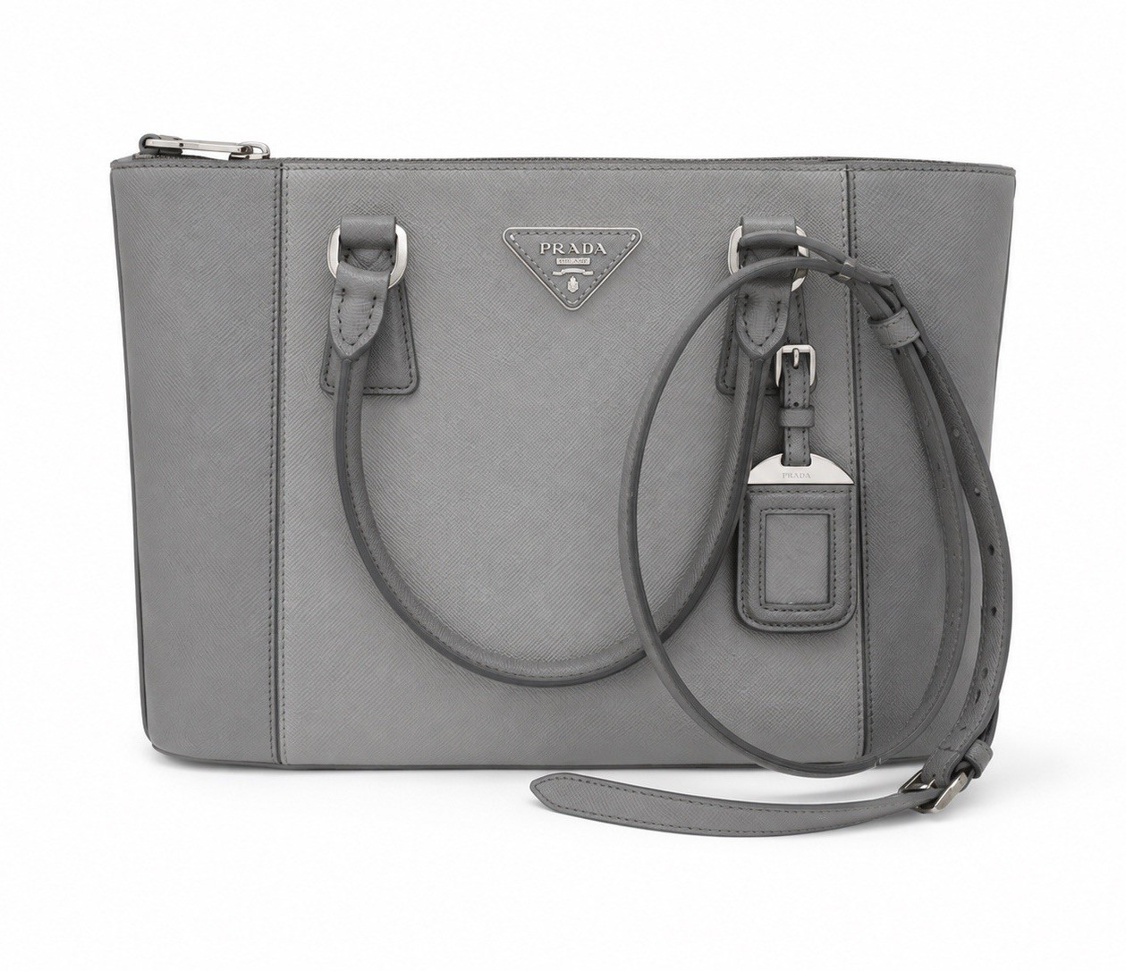 Prada Saffiano Lux Galleria Double Zip