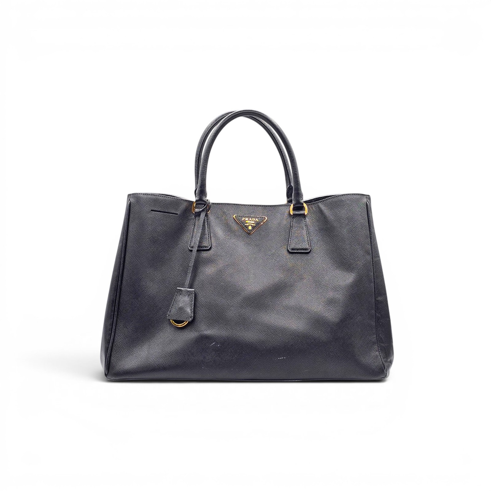 Prada Galleria Saffiano Leather Large Double Handle Tote Bag Black