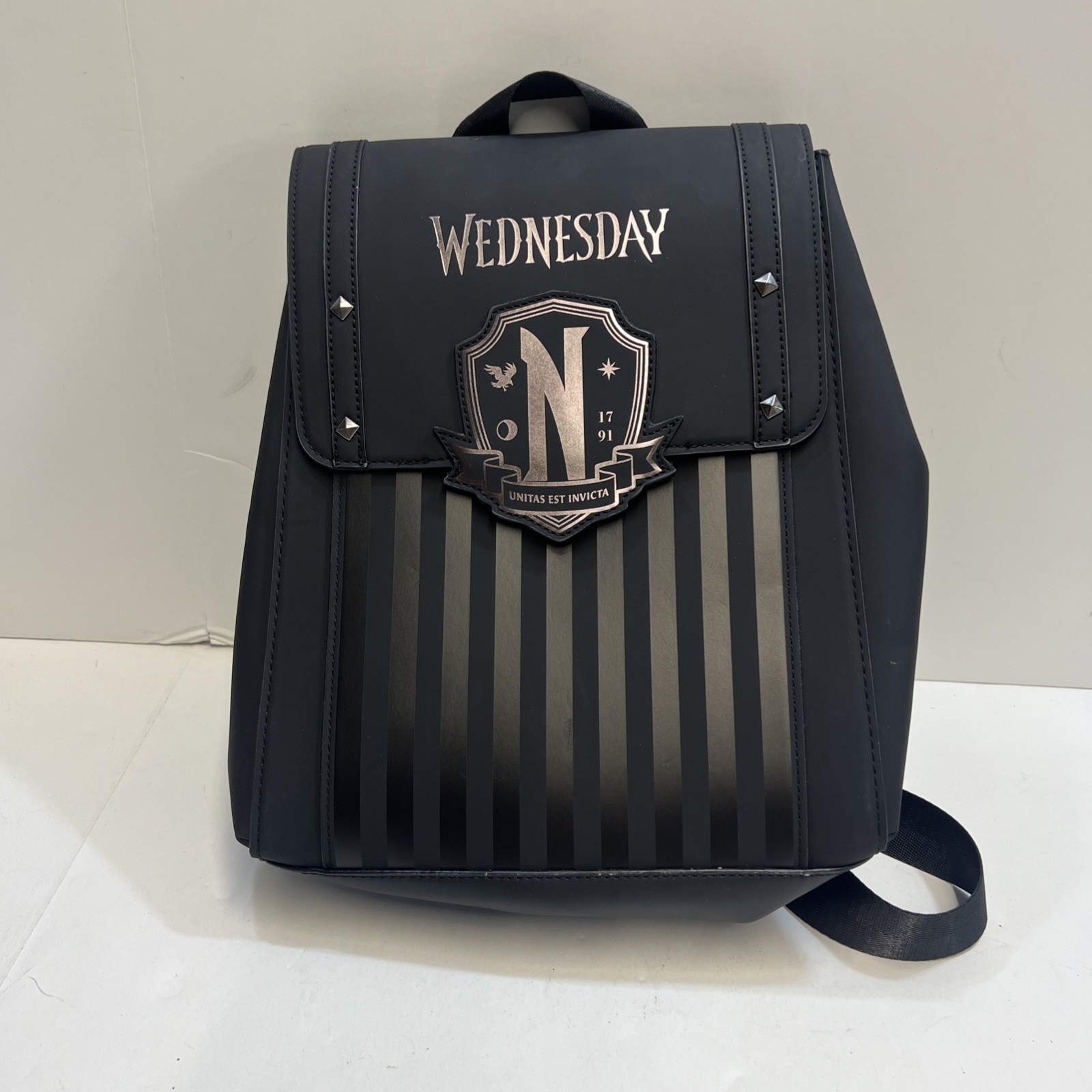Primark Wednesday Addams Black Backpack New With Tags