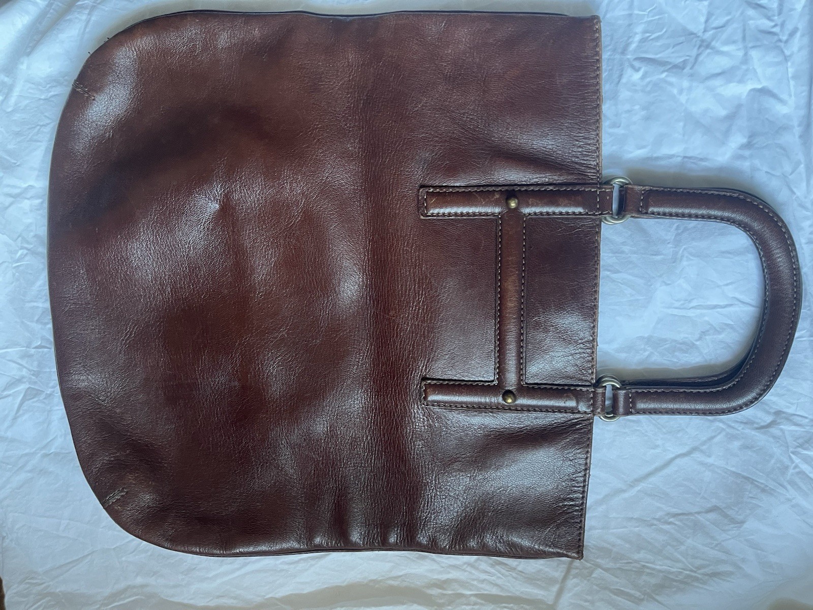 Vintage Henry Cuir Barney’s New York Tote Bag Brown