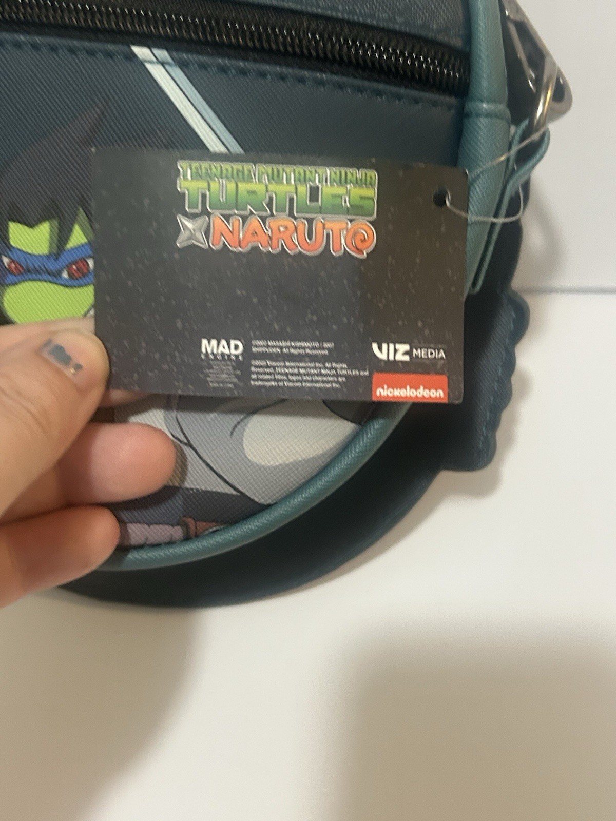 Teenage Mutant Ninja Turtles x Naruto Leonardo × Sasuke Bag Brand New