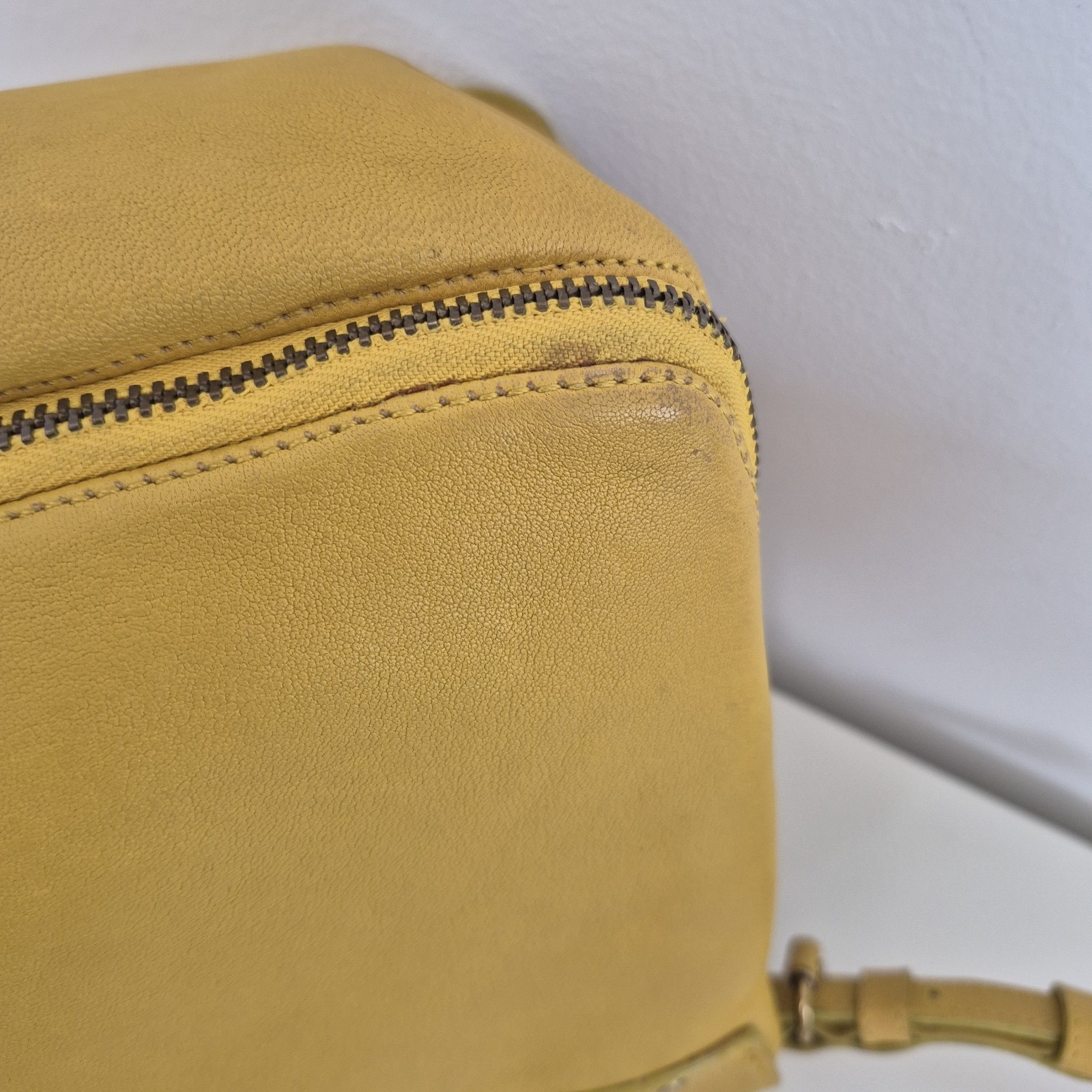Jerome Dreyfuss Igor Mustard Yellow Leather Casual Shoulder Crossbody Bag
