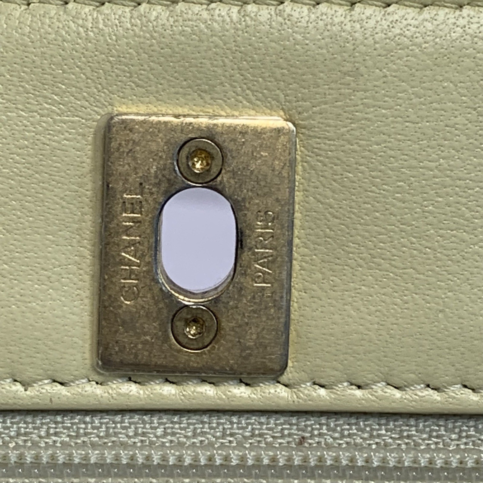 CHANEL CF WOC 19cm Yellow Lambskin Crossbody Bag