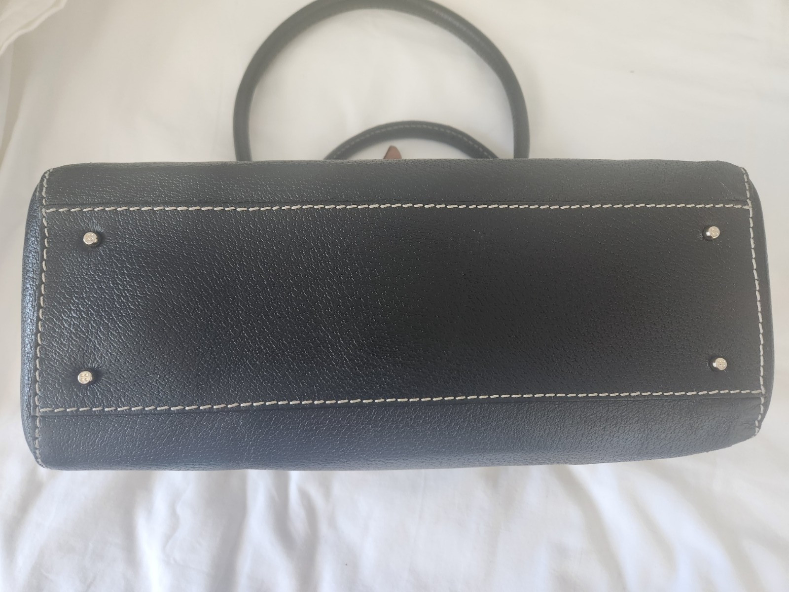 Kate Spade Satchel Tote Handbag Black Leather Women’s Designer Career