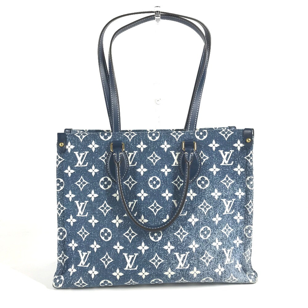LOUIS VUITTON M59608 MonogramDenim Jacquard On the Go MM 2WAY Tote Bag
